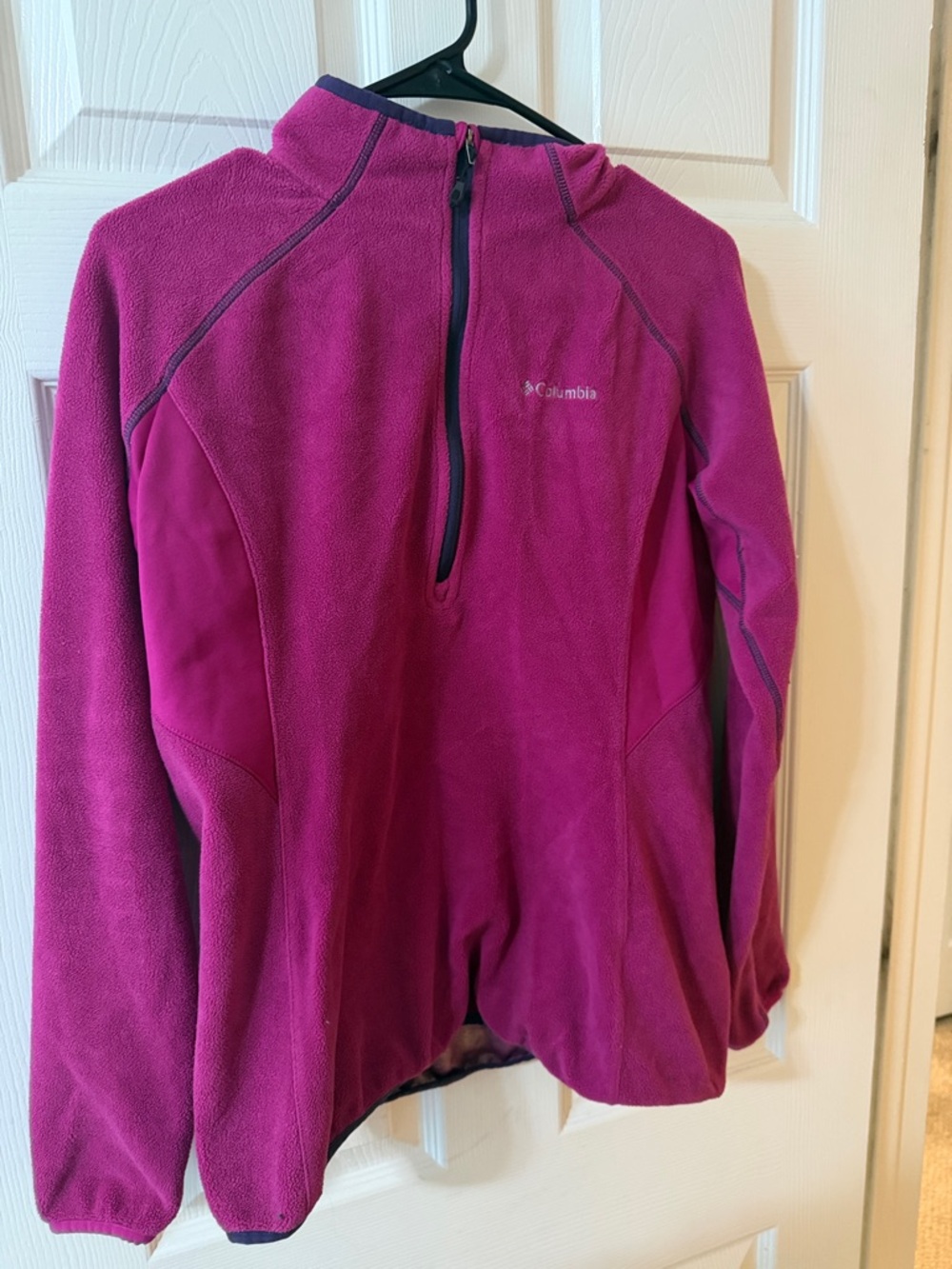Columbia Magenta Fleece Quarter-Zip Pullover